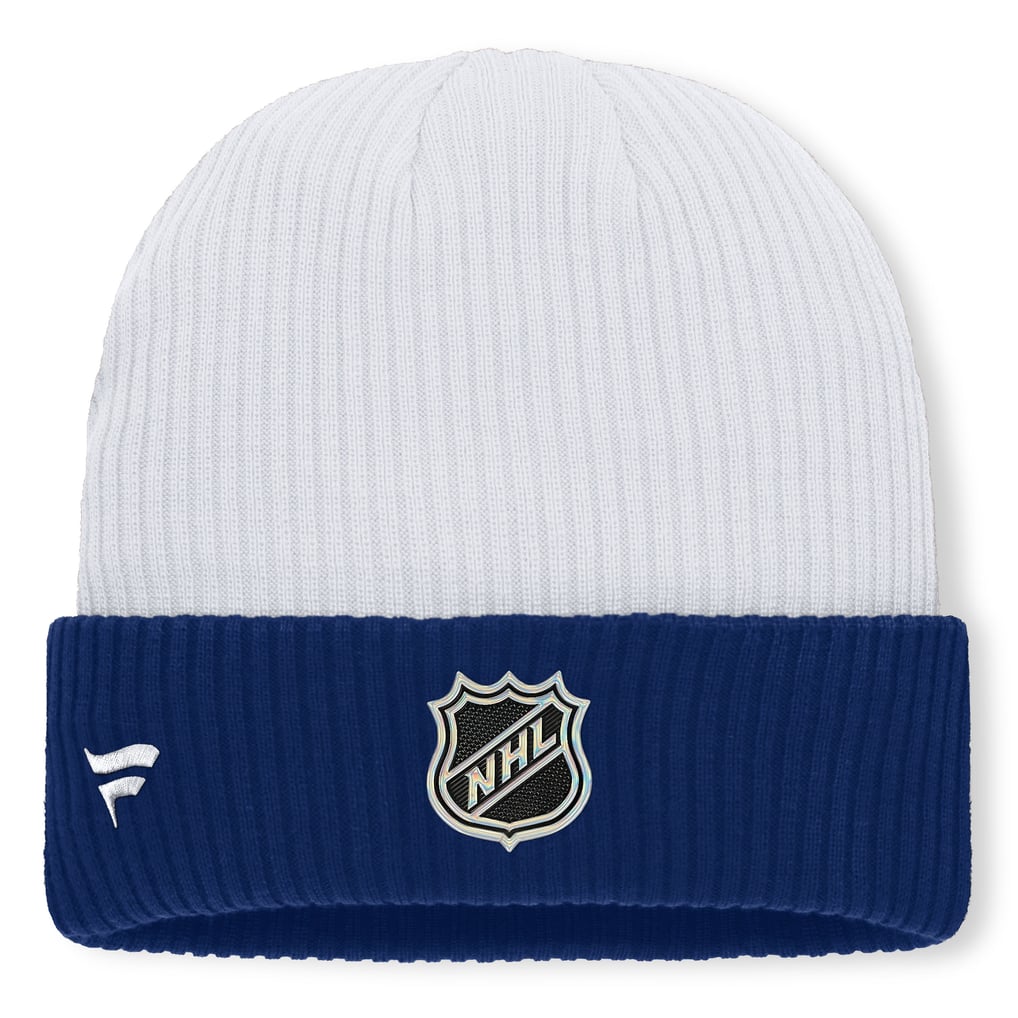 Toronto Maple Leafs Fanatics Authentic Pro Rink Cuffed Knit Hat - White
