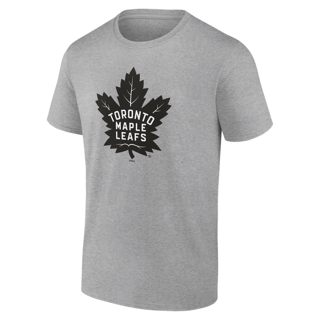Toronto Maple Leafs Big & Tall Personalized Name & Number Monochrome T-Shirt - Gray