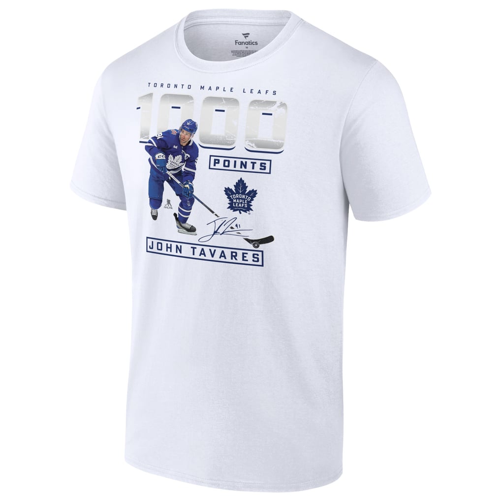 John Tavares Toronto Maple Leafs 1,000 Career Points T-Shirt - White