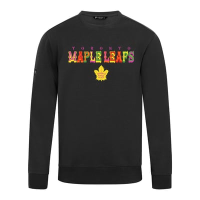 Toronto Maple Leafs Levelwear DOTD Fiesta Text Zane Sweatshirt - Black
