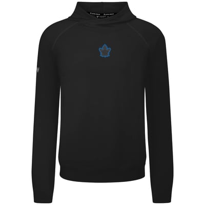 Toronto Maple Leafs Levelwear Night Burst Mandate Tri-Blend Raglan Hoodie - Black