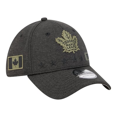 Toronto Maple Leafs New Era Stealth Mode Flex 39Thirty Stretch Hat - Black
