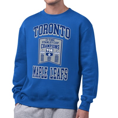 Toronto Maple Leafs Starter From The Rafters Sweatshirt - Blue