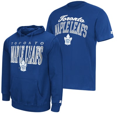 Toronto Maple Leafs Starter Logo Hoodie & T-Shirt Combo Pack - Blue