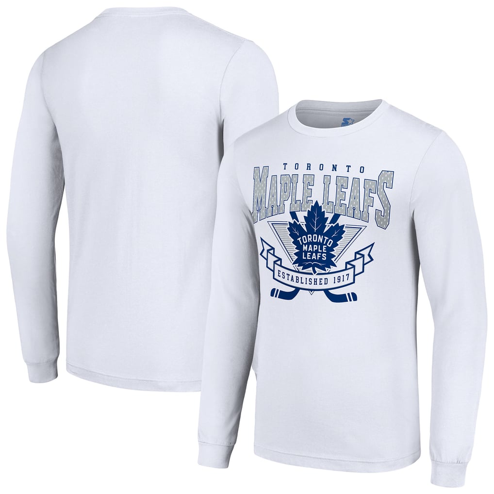 Toronto Maple Leafs Starter Team Logo Graphic Long Sleeve T-Shirt - White