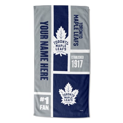 Toronto Maple Leafs The Northwest Group 30" x 60" Personalized Beach Towel