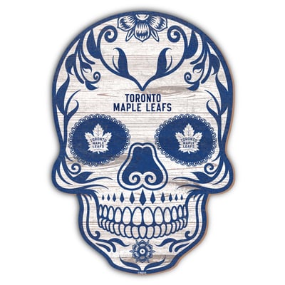 Toronto Maple Leafs 12'' Sugar Skull Sign