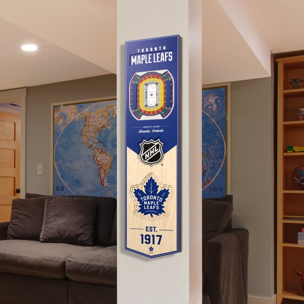 Toronto Maple Leafs 8'' x 32'' 3D StadiumView Banner