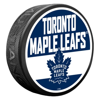 Toronto Maple Leafs Shout Hockey Puck