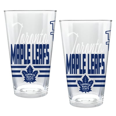 Toronto Maple Leafs Two-Piece 16oz. Heritage Pint Glass Set