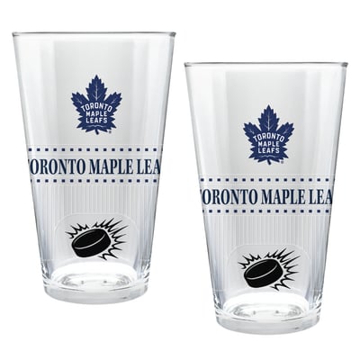 Toronto Maple Leafs Two-Piece 16oz. Stadium Pint Glass Set