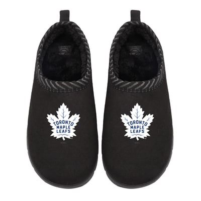 Toronto Maple Leafs ISlide Unisex Primary Logo Mission Slipper - Black
