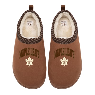 Toronto Maple Leafs ISlide Unisex Tonal Pop Mission Slippers - Tan
