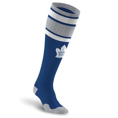 Toronto Maple Leafs PRO Compression Unisex  Classic Stripe Over-the-Calf Compression Socks