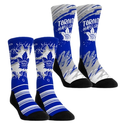  Toronto Maple Leafs Rock Em Unisex Ice Breaker Two-Pack Crew Socks Set - Blue