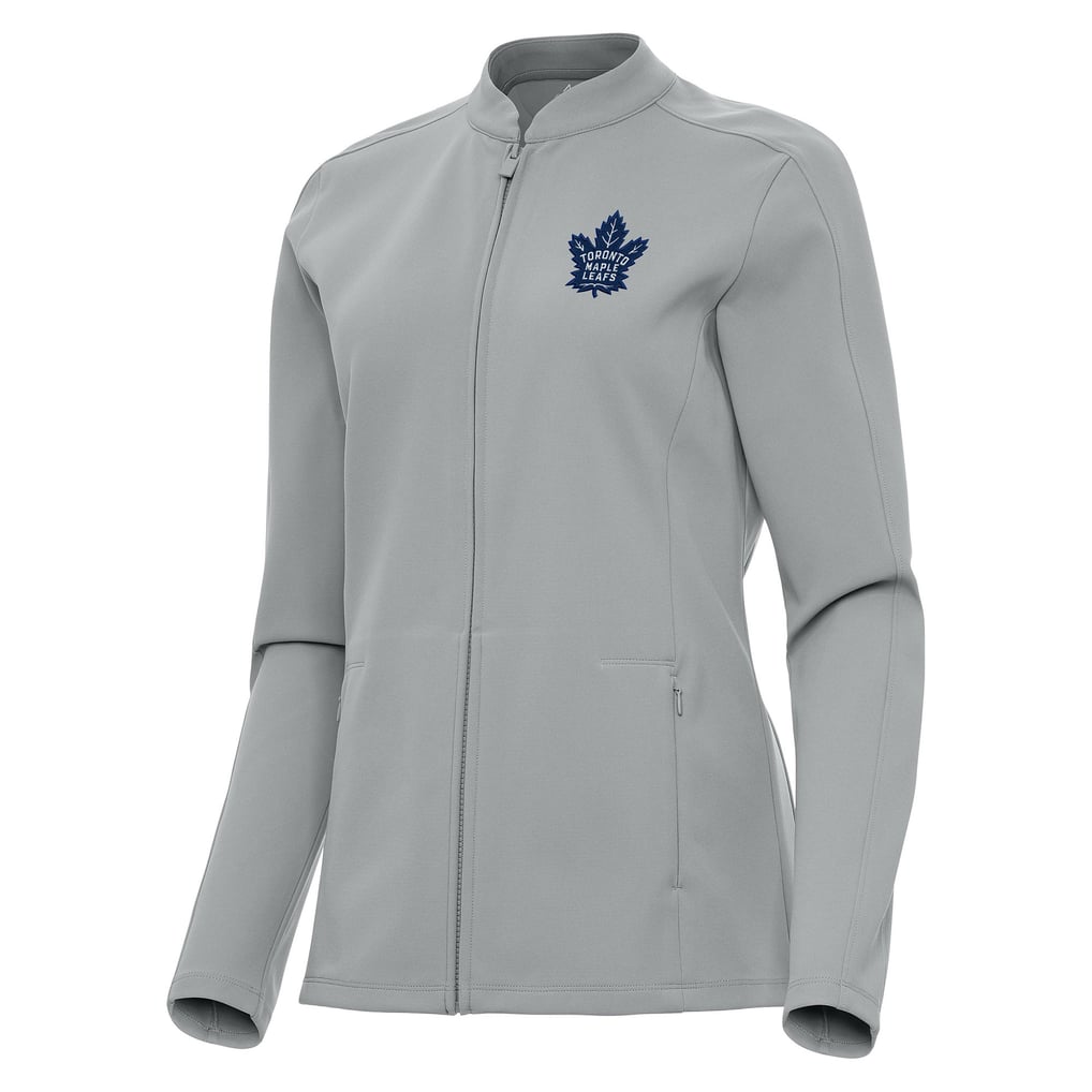  Toronto Maple Leafs Antigua Women's Regard Full-Zip Jacket - Gray
