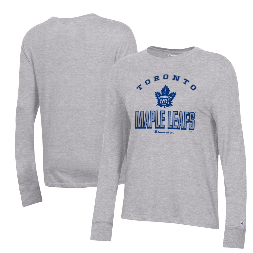 Toronto Maple Leafs Champion Women's Core Long Sleeve T-Shirt - Heather Gray