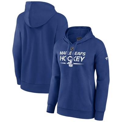  Toronto Maple Leafs Fanatics Women's Authentic Pro Pullover Hoodie - Blue
