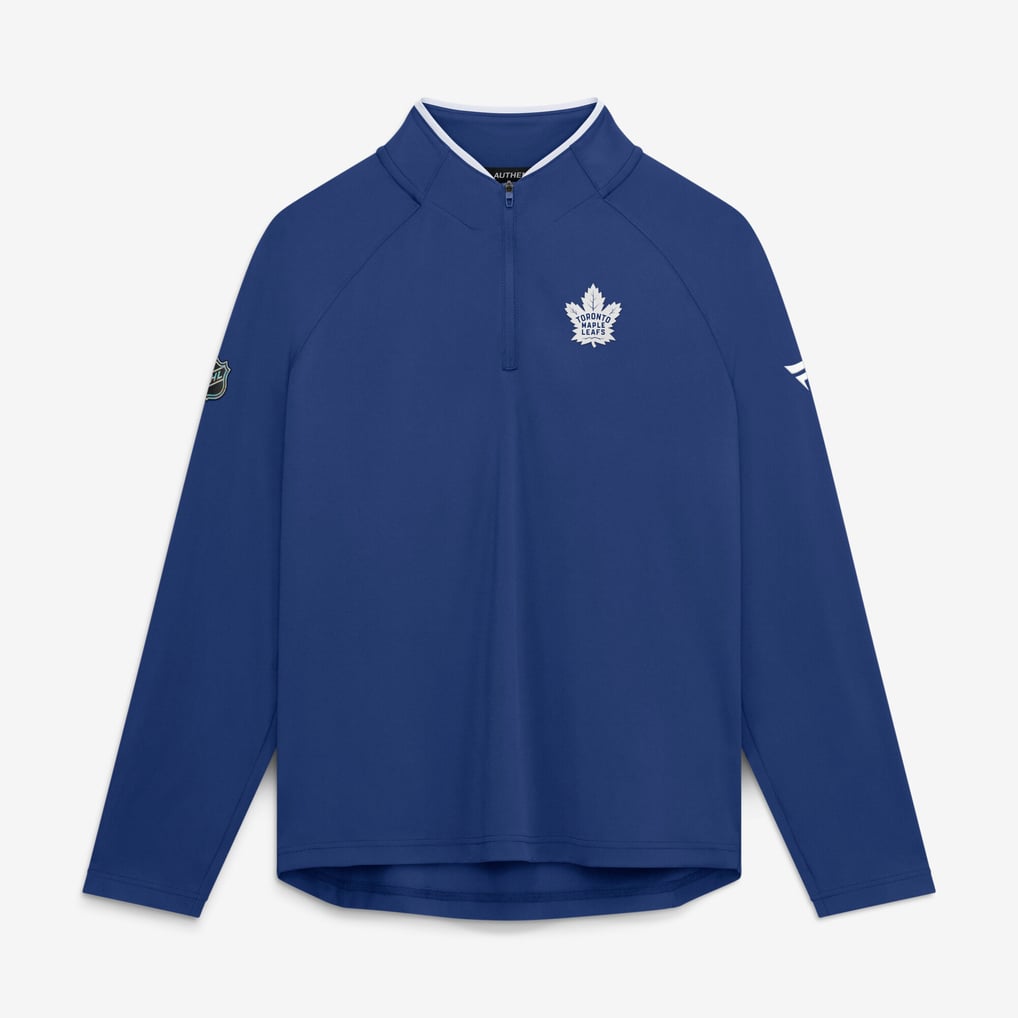 Toronto Maple Leafs Fanatics Women's Authentic Pro Rink Lightweight Quarter-Zip Pullover - Blue