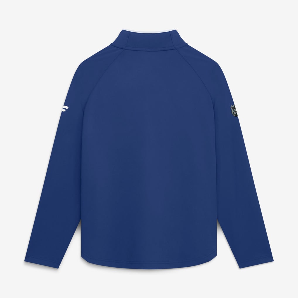 Toronto Maple Leafs Fanatics Women's Authentic Pro Rink Lightweight Quarter-Zip Pullover - Blue