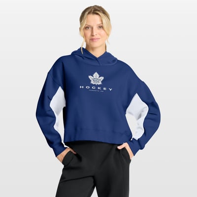 Toronto Maple Leafs Fanatics Women's Back Check Boxy Hoodie - Blue