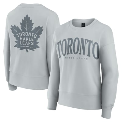  Toronto Maple Leafs Fanatics Women's Elements Flow Pullover Sweatshirt - Gray