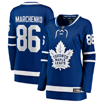 Kirill Marchenko Toronto Maple Leafs Fanatics Women's Home Breakaway Jersey - Blue