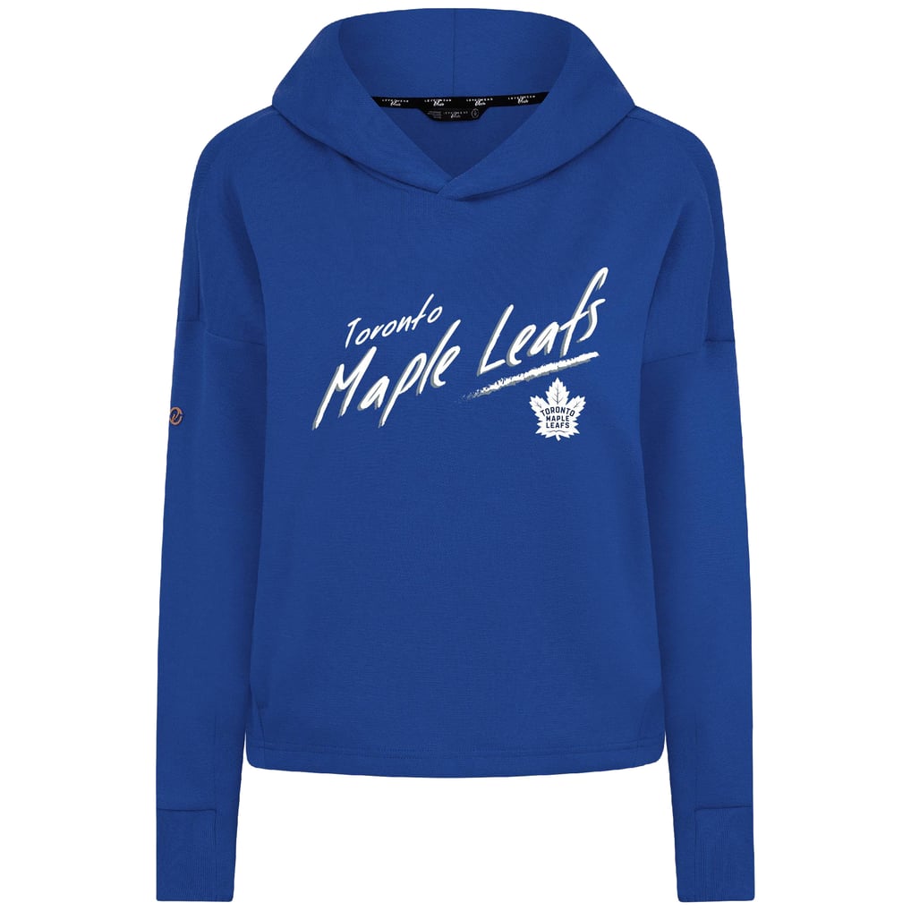  Toronto Maple Leafs Levelwear Women's Sweet Sizzle Tri-Blend Cropped Pullover Hoodie - Royal