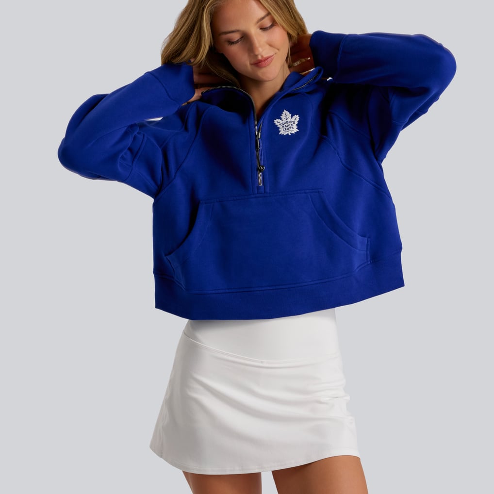Toronto Maple Leafs lululemon Women's Scuba Oversized Half-Zip Hoodie - Larkspur