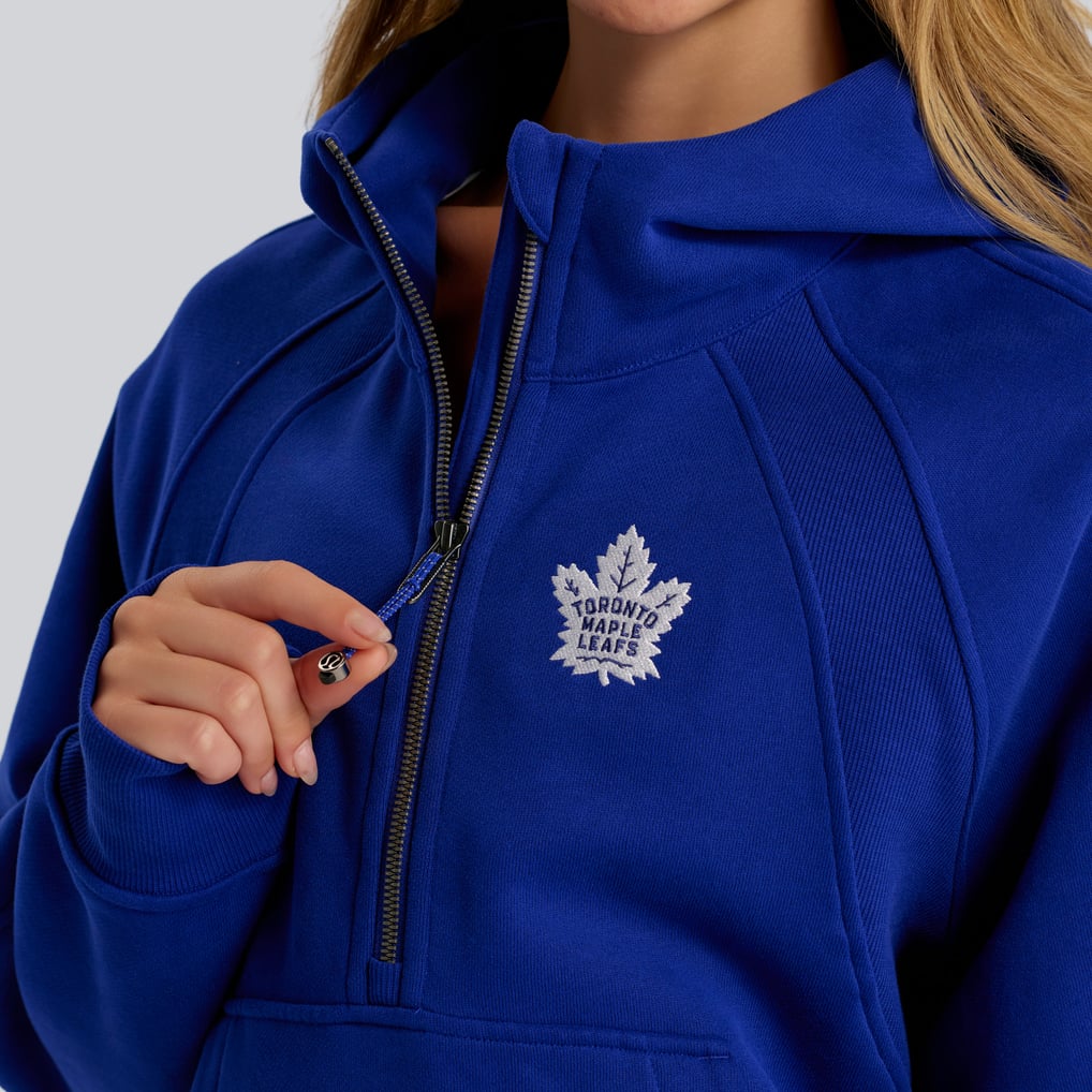 Toronto Maple Leafs lululemon Women's Scuba Oversized Half-Zip Hoodie - Larkspur