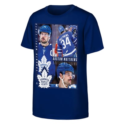 Auston Matthews Toronto Maple Leafs Outerstuff Youth All For One T-Shirt - Blue