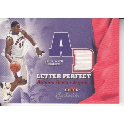 2001-02 Fleer Exclusive Letter Perfect JV #14 Antonio Davis