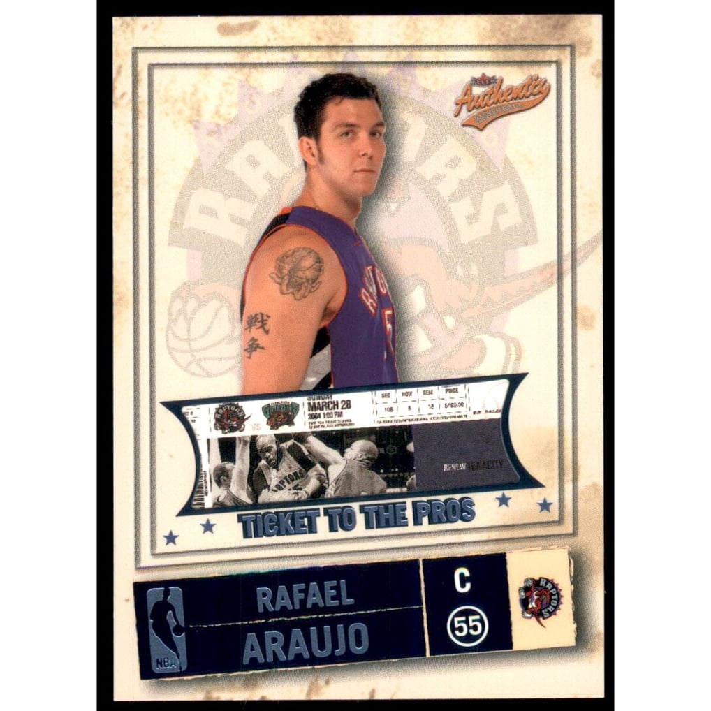 2004-05 Fleer Authentix Parallel 75 #124 Rafael Araujo