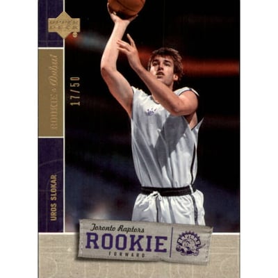 2005-06 Upper Deck Rookie Debut Gold #145 Uros Slokar
