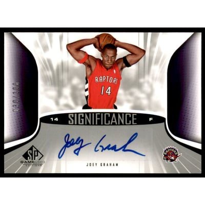2006-07 SP Game Used SIGnificance #JG Joey Graham/100