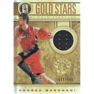 2011-12 Panini Gold Standard Gold Stars Materials #14 Andrea Bargnani/149