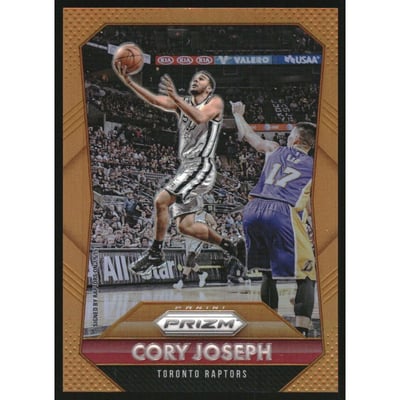 2015-16 Panini Prizm Prizms Orange #195 Cory Joseph