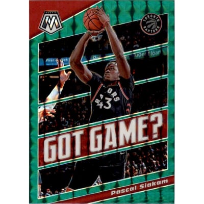 2019-20 Panini Mosaic Got Game? Mosaic Green #5 Pascal Siakam