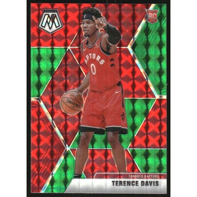 2019-20 Panini Mosaic Mosaic Choice Red and Green #226 Terence Davis