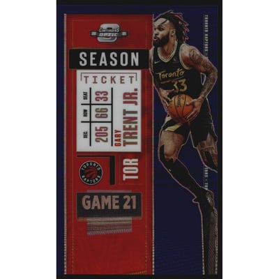 2020-21 Panini Contenders Optic Blue #23 Gary Trent Jr.