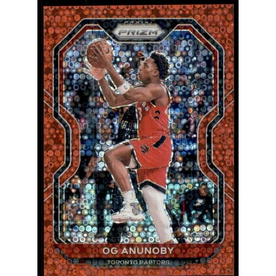 2020-21 Panini Prizm Prizms Fast Break Red #211 OG Anunoby