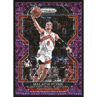 2021-22 Panini Prizm Prizms Fast Break Purple #111 Malachi Flynn