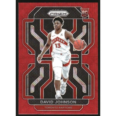2021-22 Panini Prizm Prizms Ruby Wave #278 David Johnson