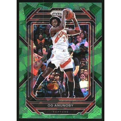 2022-23 Panini Prizm Prizms Green Ice #22 OG Anunoby