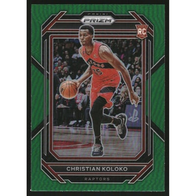2022-23 Panini Prizm Prizms Green #265 Christian Koloko