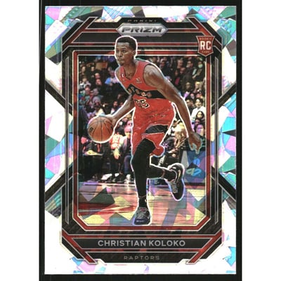 2022-23 Panini Prizm Prizms Ice #265 Christian Koloko
