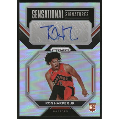 2022-23 Panini Prizm Sensational Signatures Prizms Silver #57 Ron Harper Jr.