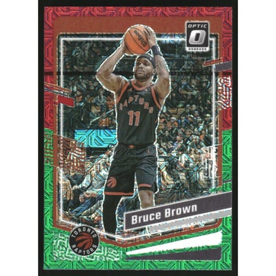2023-24 Donruss Optic Choice Red and Green #39 Bruce Brown