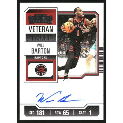 2023-24 Panini Contenders Retail Veteran Autographs #6 Will Barton