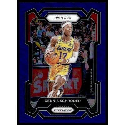 2023-24 Panini Prizm Prizms Blue #265 Dennis Schroder